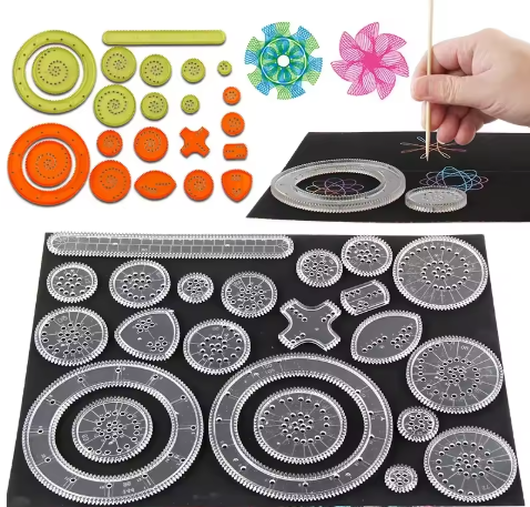 Interlocking Gears Drawing Toy Set – Creative Spirograph Art Tools for Kids